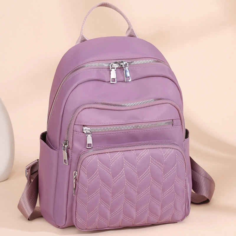 Waterproof Oxford Backpack Women School Bag Ladies Travel Bag