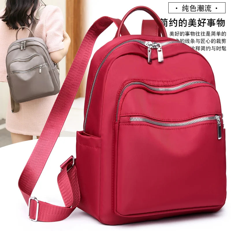 Waterproof Oxford Backpack Women School Bag
