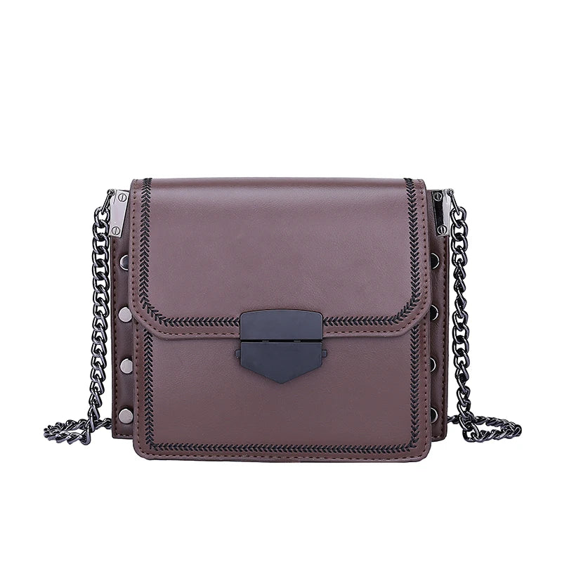 Casual PU Leather Crossbody Bags For Women Travel Handbag