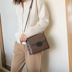 Casual PU Leather Crossbody Bags For Women Travel Handbag