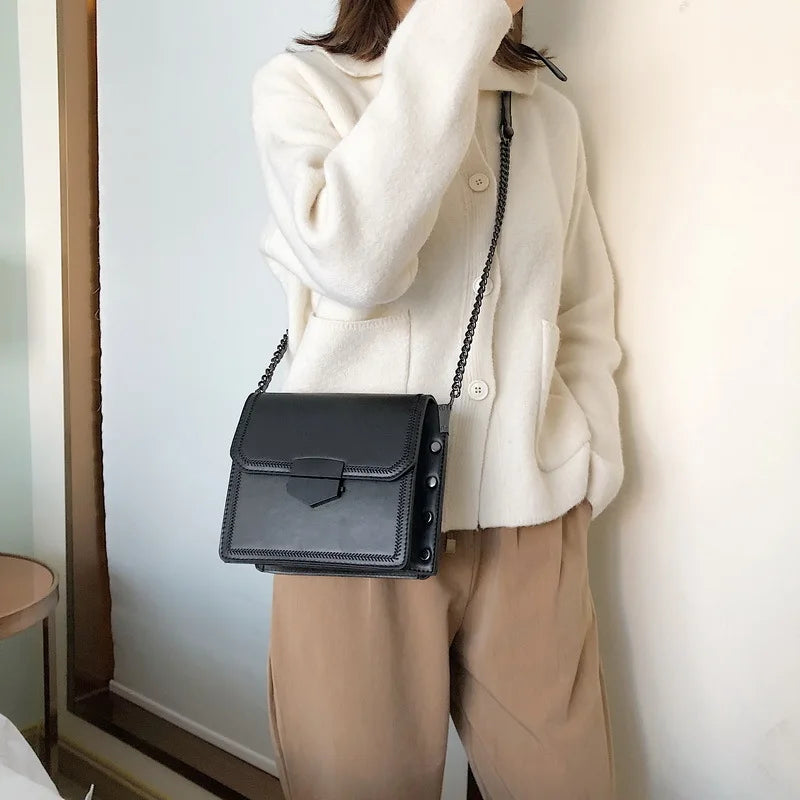 Casual PU Leather Crossbody Bags For Women Travel Handbag
