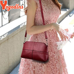 Casual Women Crossbody Bag PU Leather Shoulder Messenger