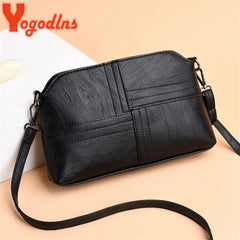 Casual Women Crossbody Bag PU Leather Shoulder Messenger