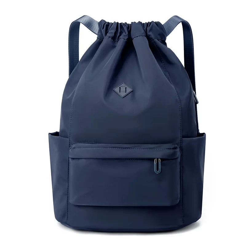 Casual Portable Women Drawstring Backpack Waterproof Lightweight Girl Travel Bag