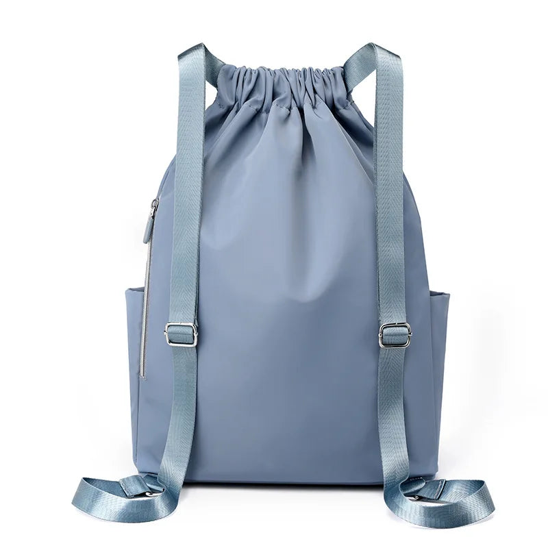 Casual Portable Women Drawstring Backpack Waterproof Lightweight Girl Travel Bag