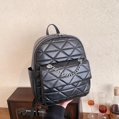 Casual PU Leather Women Small Backpack for Girls
