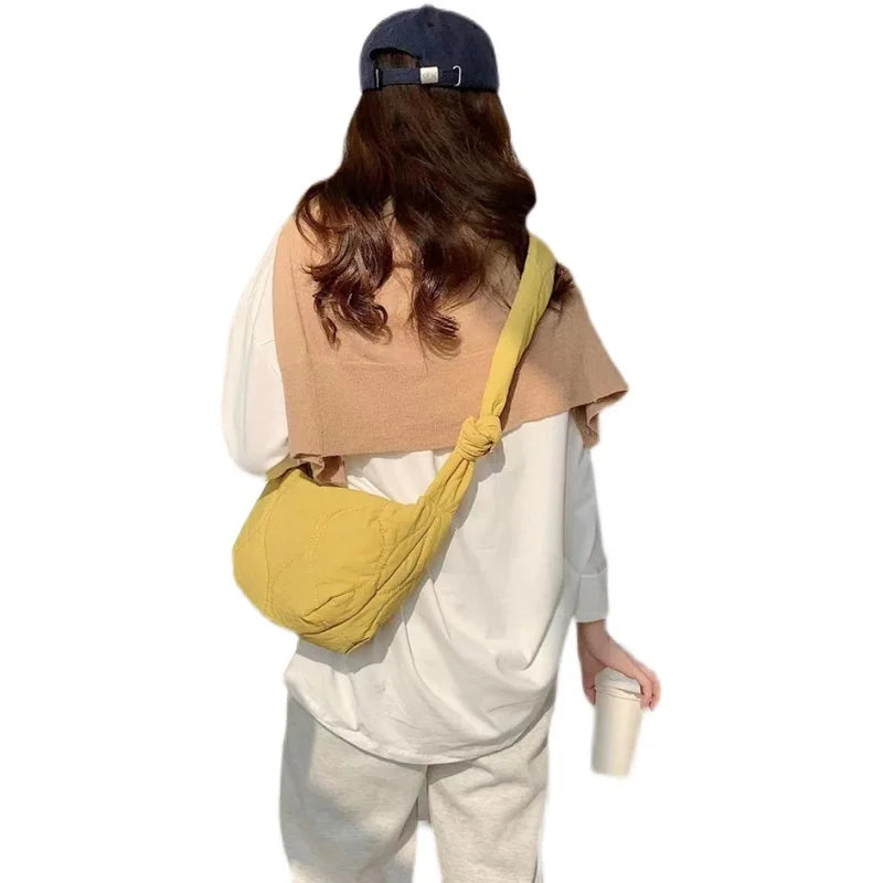 Quilted Hobos Shoulder Bags Padded Tote Bag