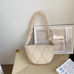 Quilted Hobos Shoulder Bags Padded Tote Bag