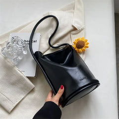Retro Special-Interest Bag Women's Autumn One-Shoulder Bucket Bag