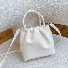 Ruched Shoulder Bag Small Crossbody for Women Travel Hand Bag
