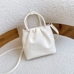 Ruched Shoulder Bag Small Crossbody for Women Travel Hand Bag
