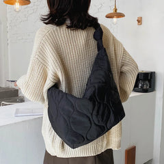 Casual Space Padded Hobos Women Shoulder Bags Quilted Handbags