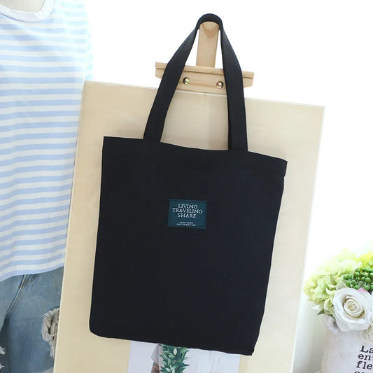 Casual Shoulder Bag Women Shopping Bag Single Shoulder Canvas Cloth Bag