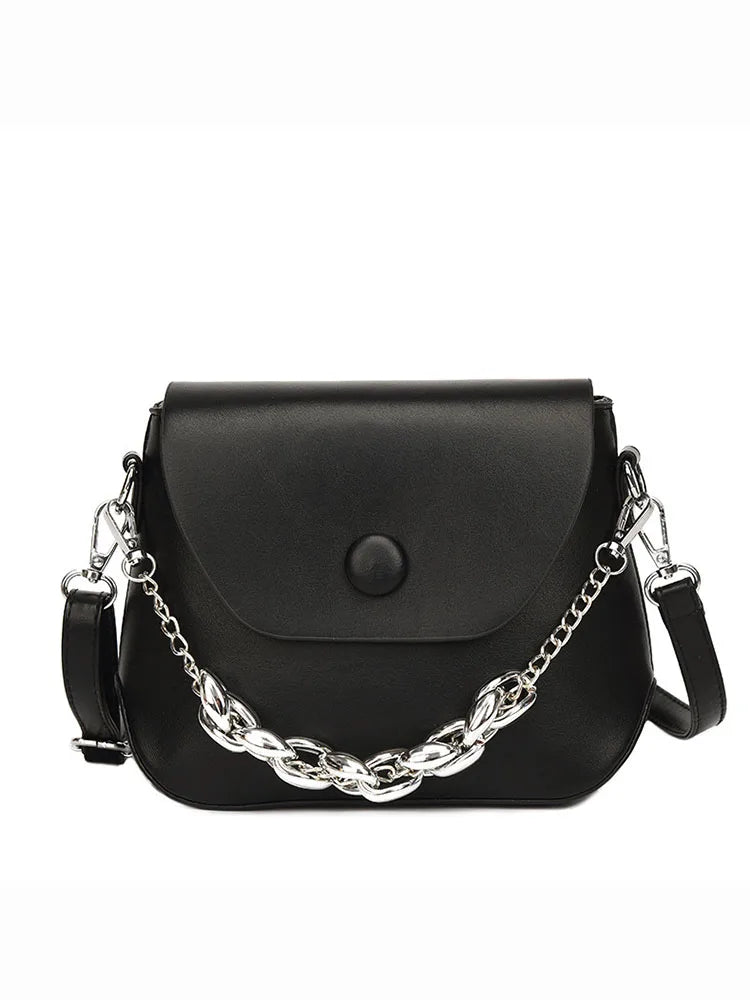 Solid Color Casual Small Shoulder Bag for Women