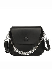 Solid Color Casual Small Shoulder Bag for Women