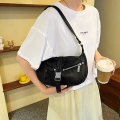 Women's Leather Shoulder Bag Sport Style Handbag
