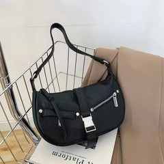 Women's Leather Shoulder Bag Sport Style Handbag