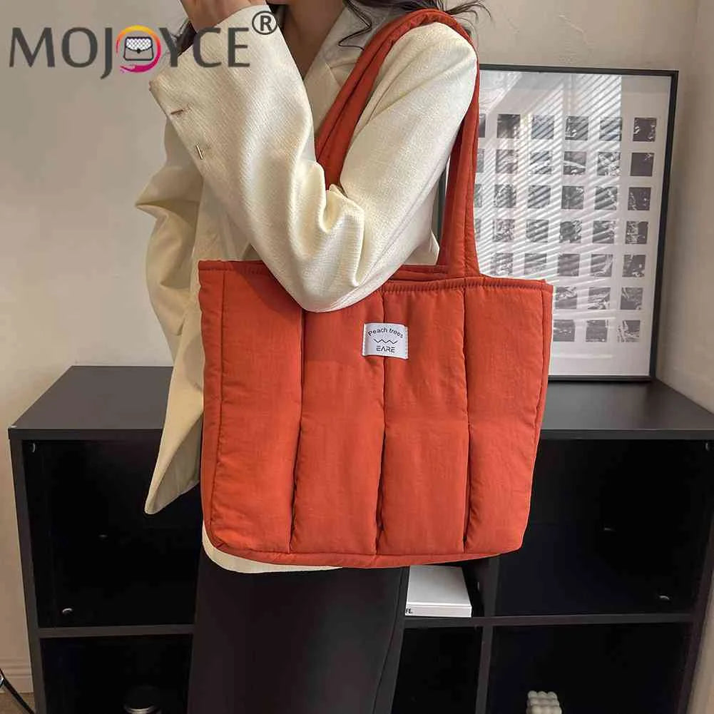 Casual Shoulder Handbag Large Capacity Soft Portable for Office Travel