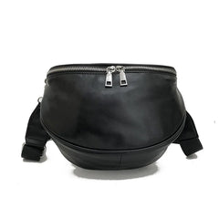 Women's Crossbody Leather Packbag for Hiking