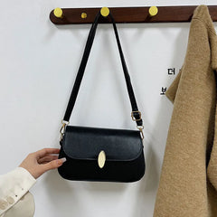 Soft Leather Shoulder Bag for Women Retro Crossbody Saddle Small Bag