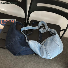 Casual Simplicity Large Shoulder Bags Women Canvas High Capacity Shopping bag