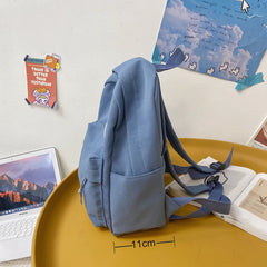 Casual Small Backpacks Women Solid Shoulder Bag Nylon Teenage Girl School Bag