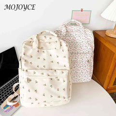 Small Fresh School Bag Flower Cloth Female Handbags for Women