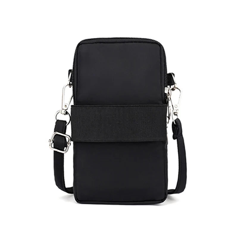 Small Shoulder Bag Women Cell Phone Pocket Waterproof Nylon Handbag