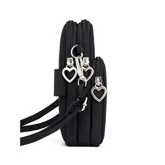 Small Shoulder Bag Women Cell Phone Pocket Waterproof Nylon Handbag