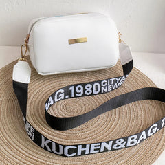Small Square Shoulder Bag For Women PU Leather Crossbody Lady Handbag