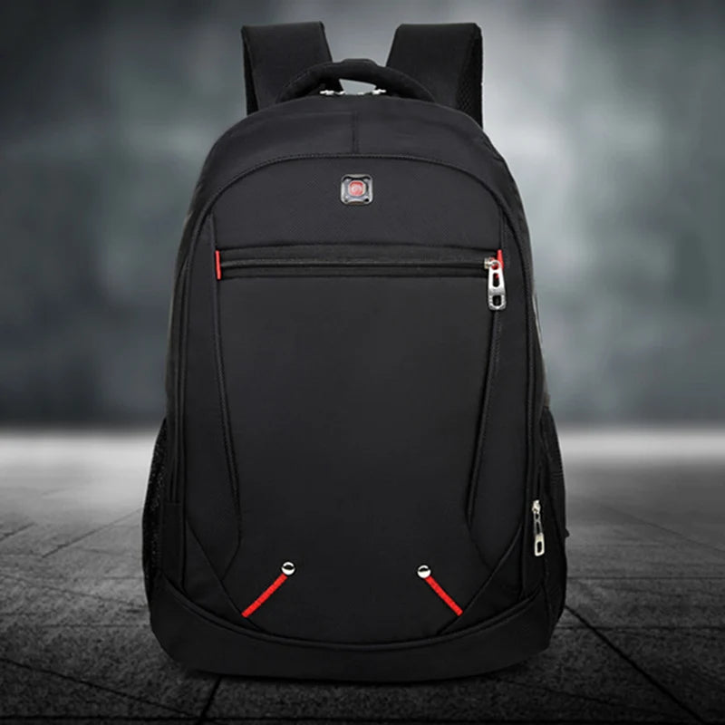 Casual Solid Oxford Man's Backpack Large Student Schoolbag