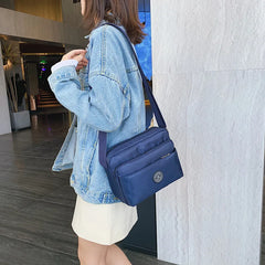 Casual Solid Women Shoulder Bag Nylon Cloth Lady Messenger Bag
