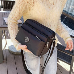 Casual Solid Women Shoulder Bag Nylon Cloth Lady Messenger Bag