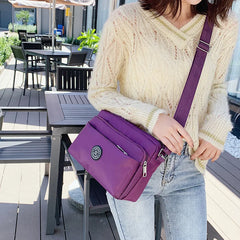 Casual Solid Women Shoulder Bag Nylon Cloth Lady Messenger Bag
