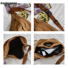 Casual Solid Fanny pack Waist Bag Large capacity Unisex Crossbody Chest Bags