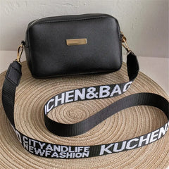 Casual Small Messenger Bag for Women Embroidery Shoulder Strap Female Bag