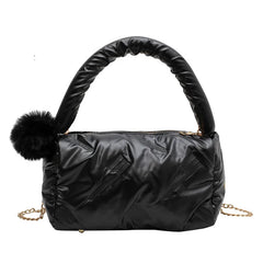 Casual Space Padded Boston Bag Women Shoulder Bags Soft Cotton Crossbody Messeng