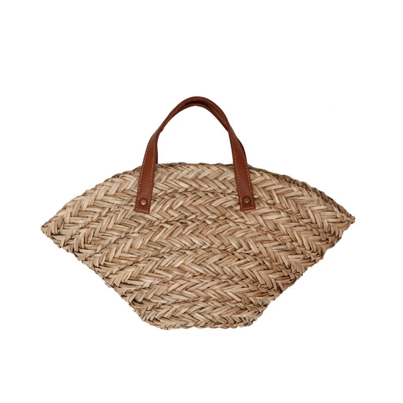Casual Straw Women Shoulder Bags Woven Handbag Summer Beach Tote Shopping Bags