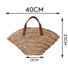 Straw Women Shoulder Bags Woven Handbag Beach Tote Shopping Bags