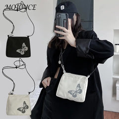 Casual Streetwear Crossbody Bag Women Butterfly Reflective Small Shoulder Handba