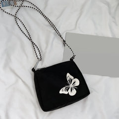 Casual Streetwear Crossbody Bag Women Butterfly Reflective Small Shoulder Handba