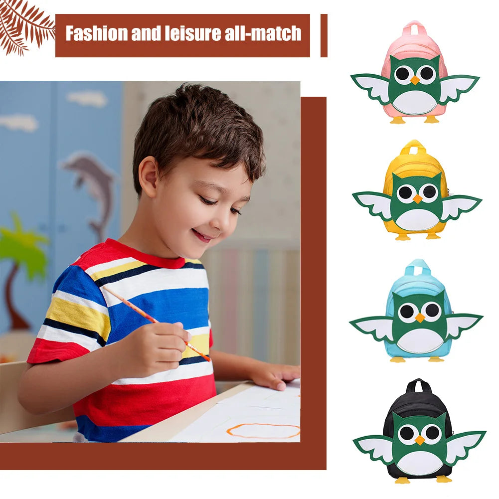 Girls Owl Wings Small Rucksacks Casual Kids Handbag