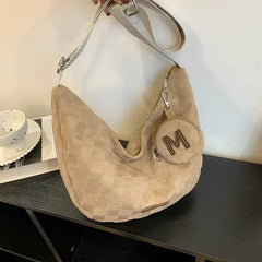 Casual Fabric Shoulder Side Bag for Women Lady Shopper Shopping Bags