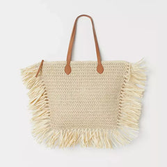 Tassel Straw Bag Paper Woven Women Shoulder Bags Lady Handbags