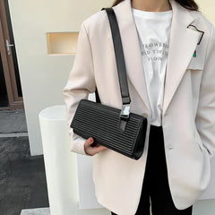 Casual Textured Small Square Bag Women Shoulder Bag