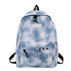 Tie Dye Girls School Backpack Large Capacity Travel Backpack
