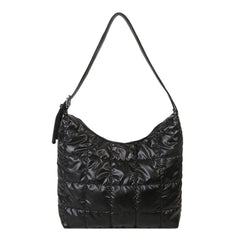 Nylon Women Clutch Handbag Quilted Shoulder Tote Solid Large Capacity