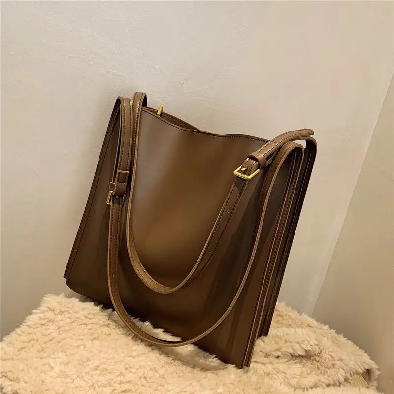 Casual Tote Bags PU Leather Shoulder Bags for Women Female Travel Bag