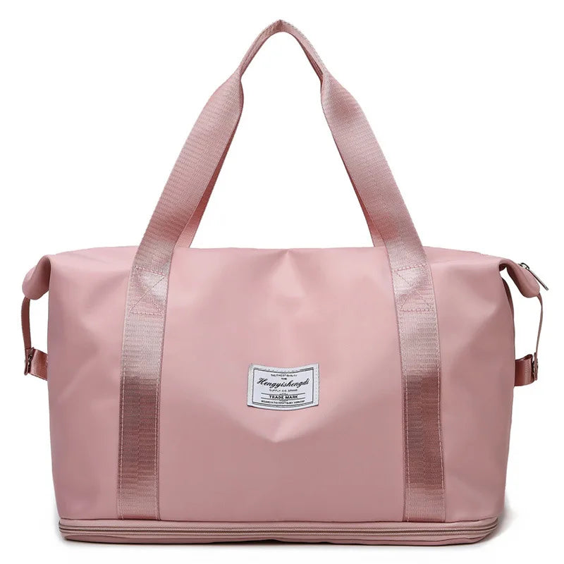 Portable Waterproof Zipper Handbag Student Luggage Storage Bag