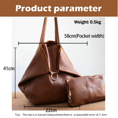 Casual Travel Handbags For Women Pouch PU Leather Large Capacity Totes